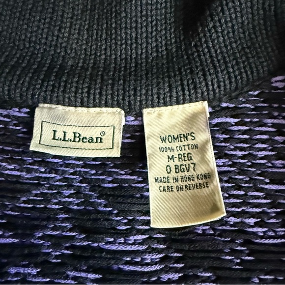 L.L. Bean Vintage Women’s Cotton Nordic Sweater Snowflake cottagecore size M - Picture 7 of 7